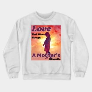 Mothers day, Love That Shines Through: A Mother's Silhouette, Spoiling Mom,  Mom Gift, Crewneck Sweatshirt